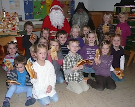 Der Nikolaus im Kindergarten