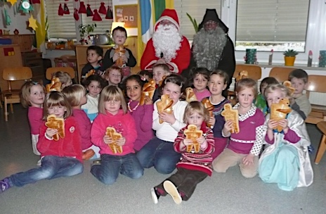 Der Nikolaus im Kindergarten